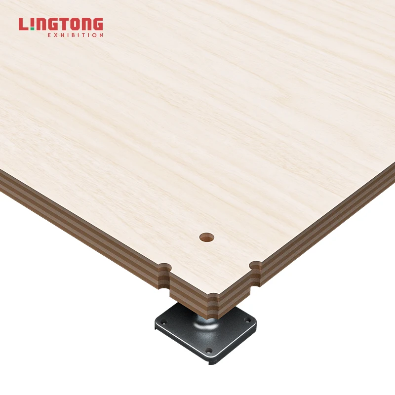 speaker stage shell scheme wood floor for expo booth for events