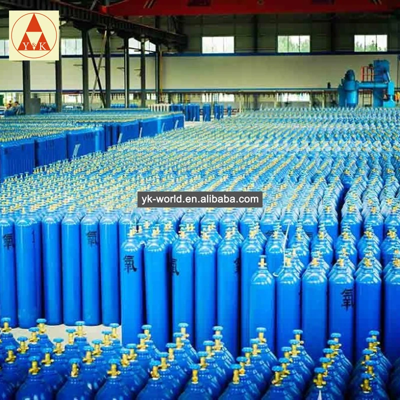 Chinese Manufacturers Provide 40l Oxygen Cylinder Storage of Industrial Gases Empty Tanks of Oxygen Medical Oxygen Bottle