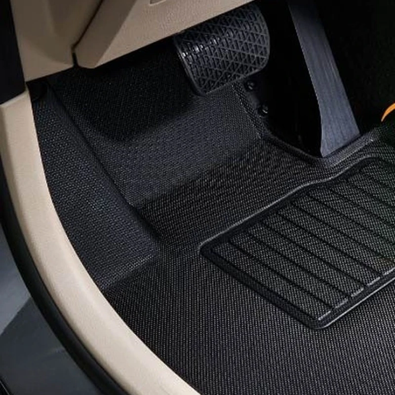 Anti slip waterproof car foot mat TPR custom luxury car mat and trunk