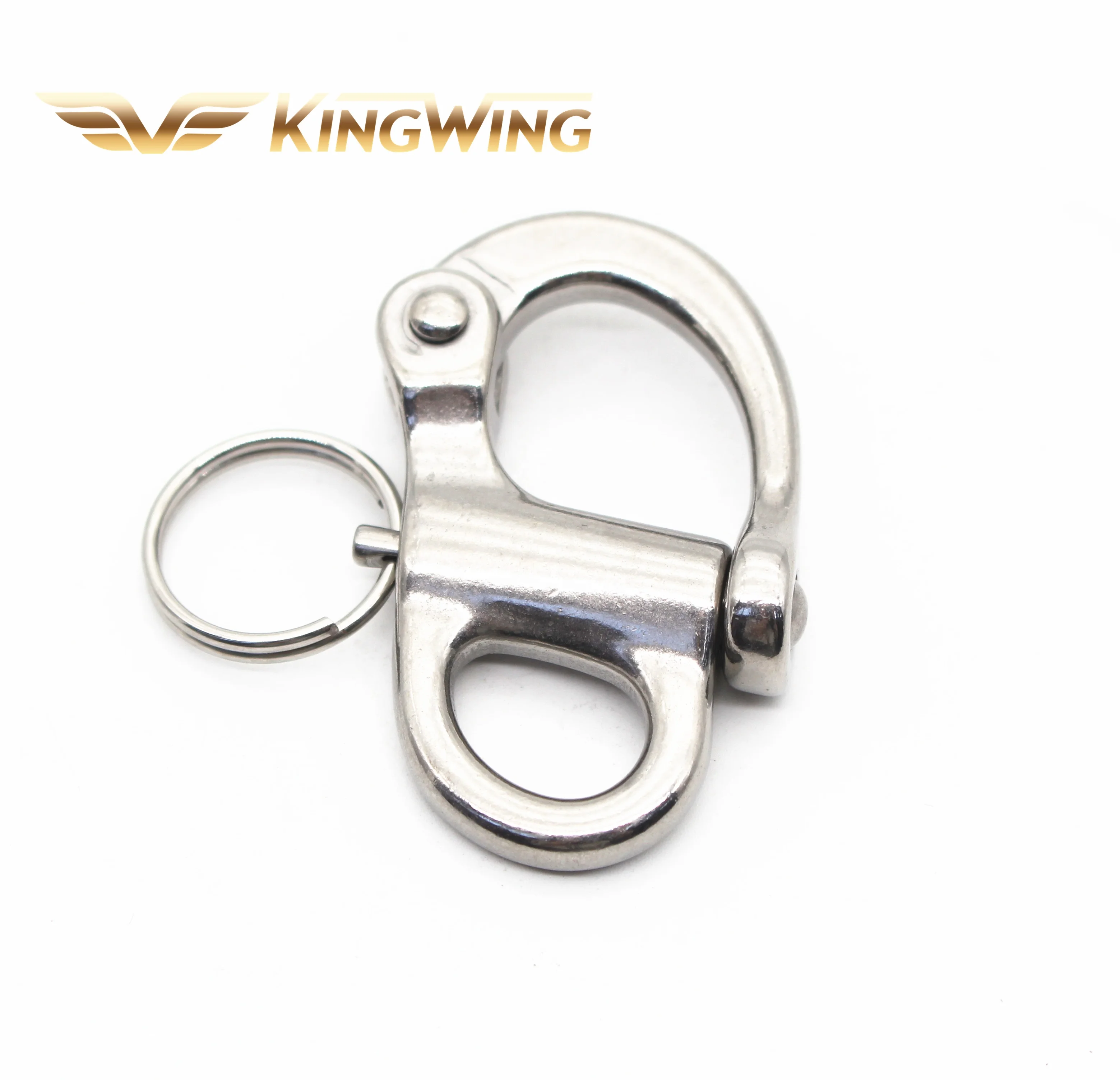 Stainless steel 304 316 rigging hardware camera strap hook quick release Fixed Bail Snap Shackle for Sailboat