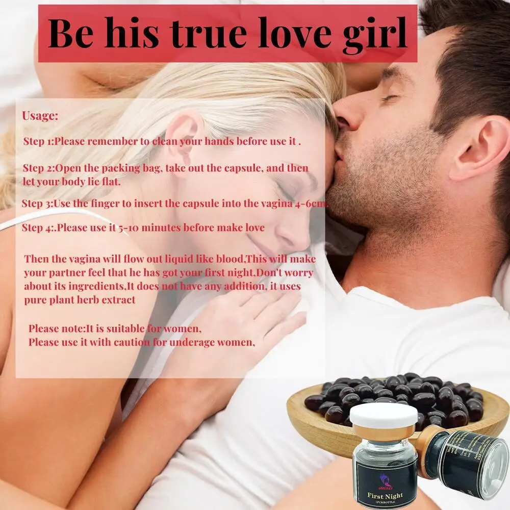 Virginity blood capsule First Night Vaginal bleeding virgin again artificial hymen blood pills
