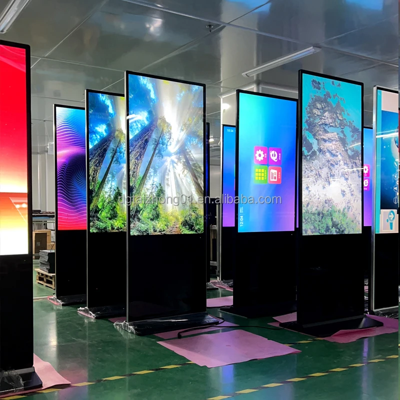 Teasung Android & windows system 32/49Inch Non Touch Totem Lcd Floor Standing digital signage screen Kiosk Advertising Player