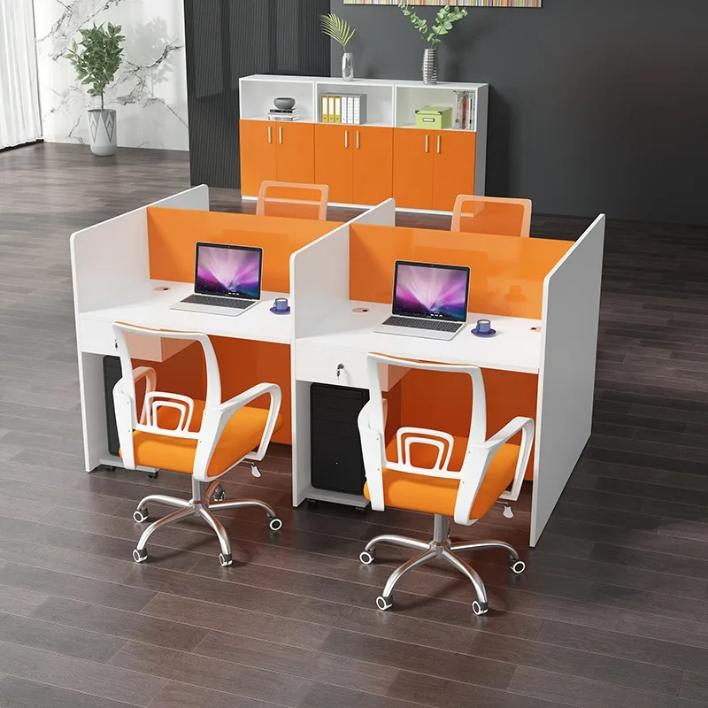 Modern office furniture Small staff desk school computer desk partition screen office desks