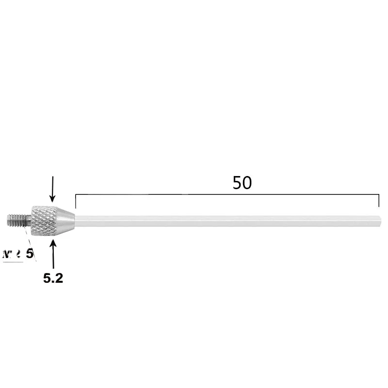 Custom Probe Scratch Resistant Plastic Steel Diamagnetic Cylindrical Probe M2.5 Ceramic Flat Tip Styli Ent Probe
