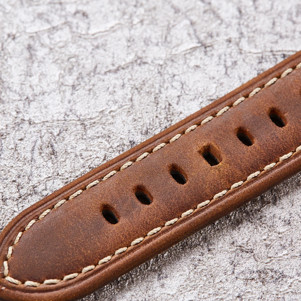 Crazy horse Italian Vintage Calf Genuine Leather Watch Strap Quick Release 20mm 22mm 24mm Watch Band