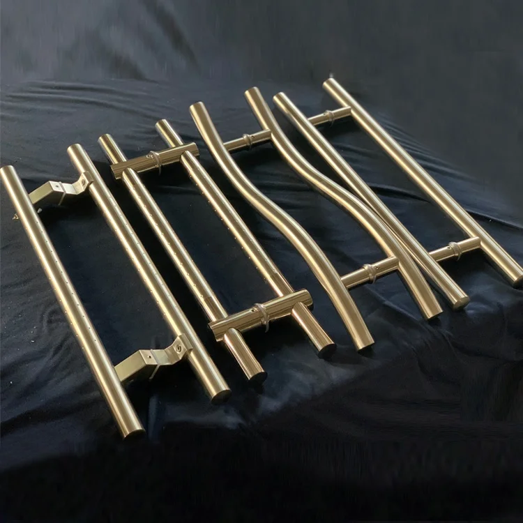 S Shape 304 Stainless Steel Slide Bathroom Shower Interior Pull Glass Door Handle