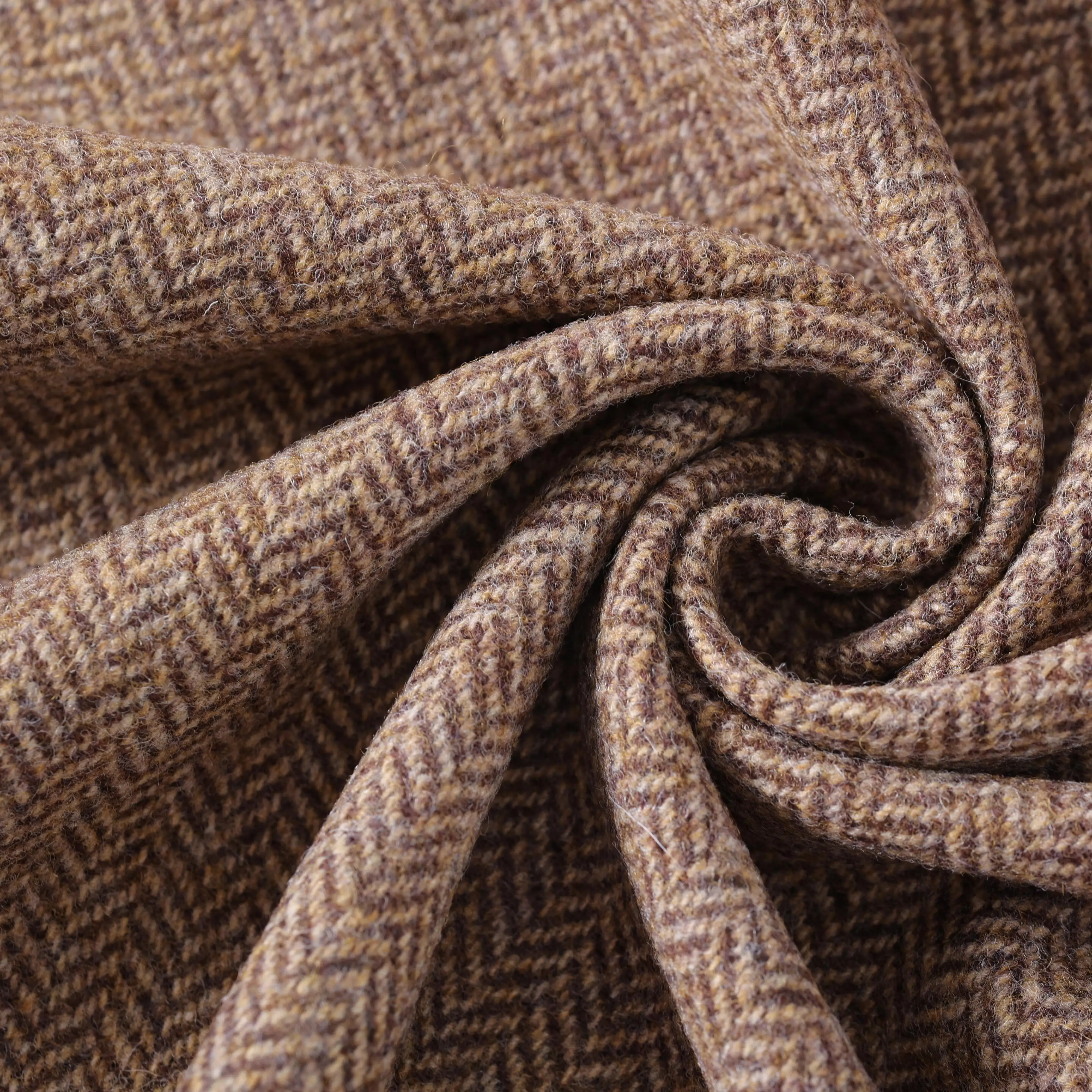 High Quality Medium Weight 100% Wool Fabric Worsted Wool  Fabric In-Stock