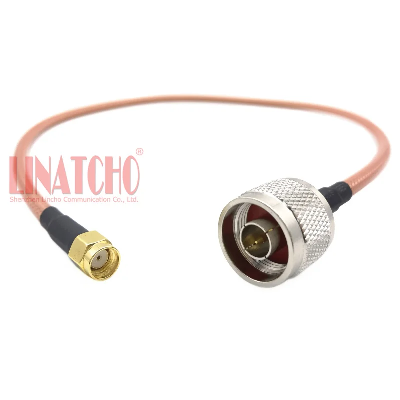 50cm RG142 Double Shield RP SMA Male to N Male WIFI Antenna Pigital Cable