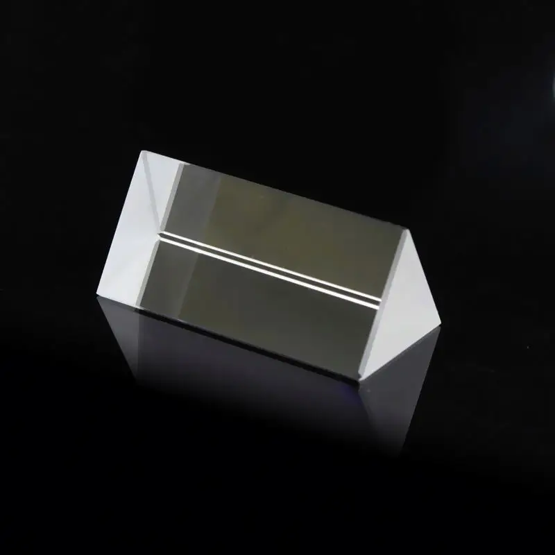 Customize optical transparent right angle prism crystal equilateral  triangular prism