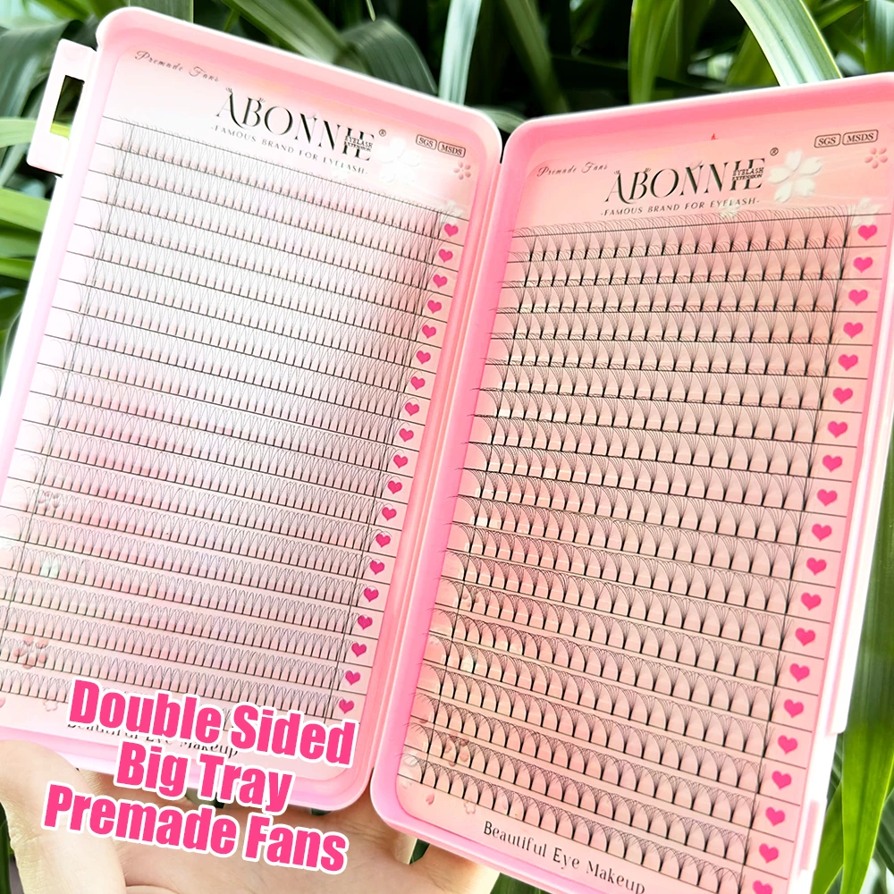 Abonnie Pre Made Lash Fans Eyelash Extension Premade Volume Long Stem Pointy Base Premade Fans Premade Volume Fans