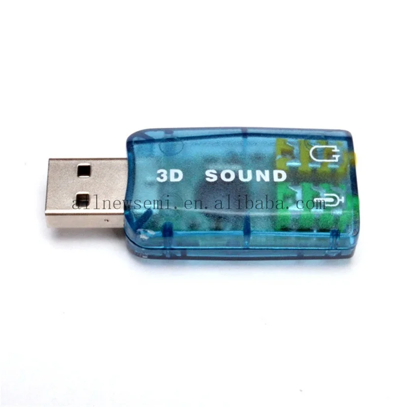 Hot-sale CM108 Chipset USB 2.0 to 3D AUDIO SOUND CARD ADAPTER VIRTUAL 5.1 CH Sound Track