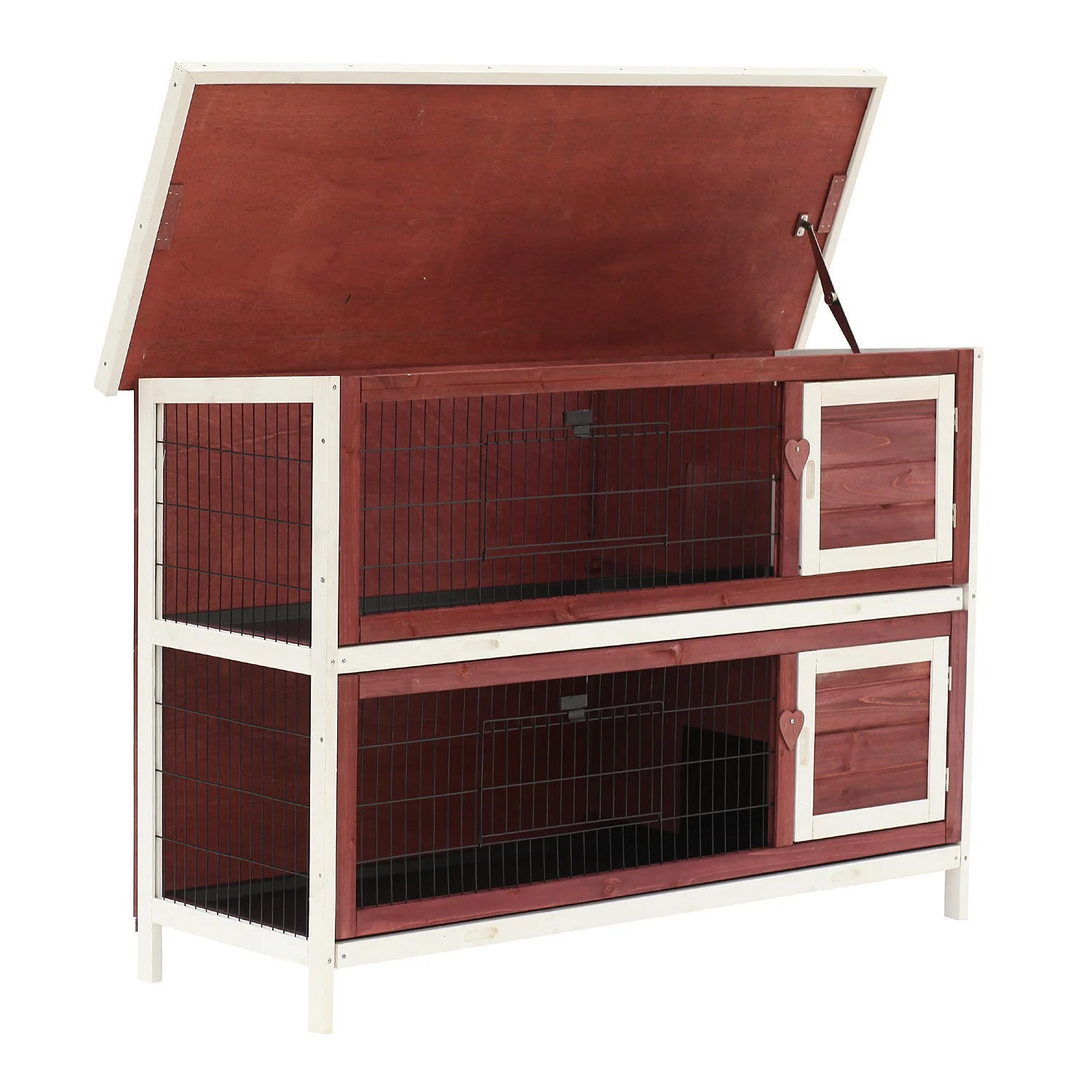 Elevated New Large Rabbit Pet Cage For Rabbit Wooden Small Animal Habitat