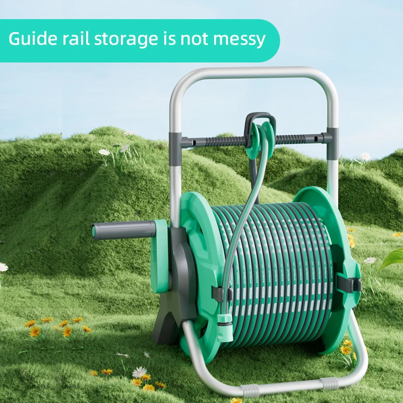 Retractable Automatic Heavy Duty Hose Pipe Roller  Water Mobile Garden Water Pipe With Micro Hose Reel  Garden Hose Pipe Reel