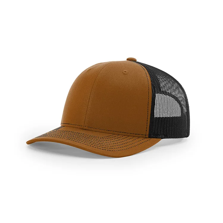 87 Solid Colors High Quality Custom Logo 6-Panel Mesh Sport Golf Baseball Cap for Men Richardson 112 Trucker Cap