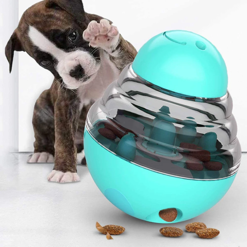 Pet Tumbler Interactive Toy Dog Shaking Food Leak Ball Funny Iq Puzzle Ball Dog And Cat Self Feeding Toy Puppy Play Feeder Toy