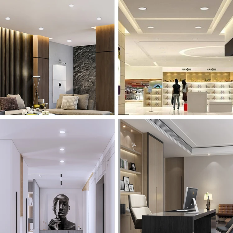 Energy Saving Indoor Lighting School Hospital Aluminum Surface Mounted 6w 12w 18w 24w Round Led Panel Light