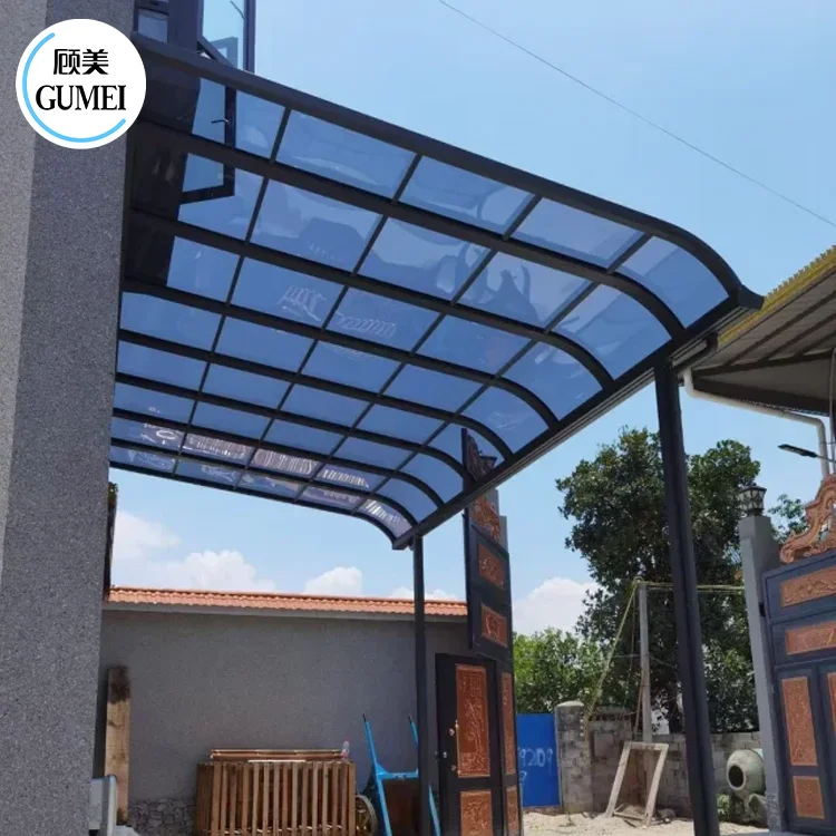 Outdoor Patio Aluminum Canopy Awning For House Waterproof Polycarbonate With metal Frame Awnings Canopy