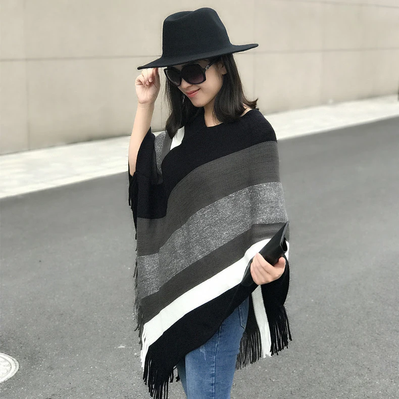Fashion Woman Clothing Winter Knitted Patterns Crochet Handmade Sweater Poncho Women Scarf Shawls Lady Scarf Acrylic RUNMEIFA