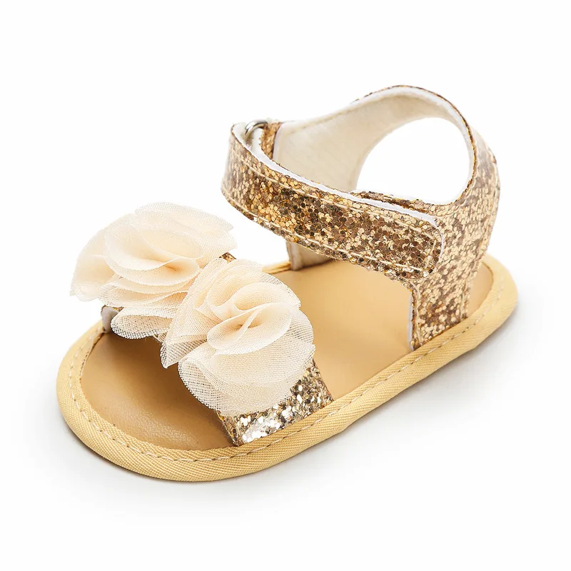 Little Princess Bow Multi Colorful Bling Bling Girl Sandals House Footwear Summer Comfortable Flat Baby Shoes (1600377207893)