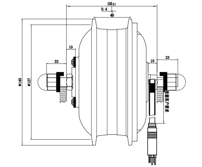 CZJB-90TQ Factory direct sale eco-friendly spoke ebike rear wheel electric bike conversion kits for electric bicycle part