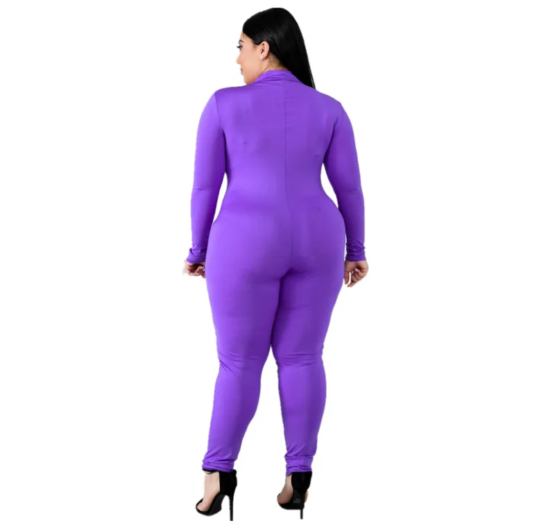 Long Sleeve Sports Legging Atacado Jumpsuit Plus Size Bodycon Jumpsuit for Fat Women