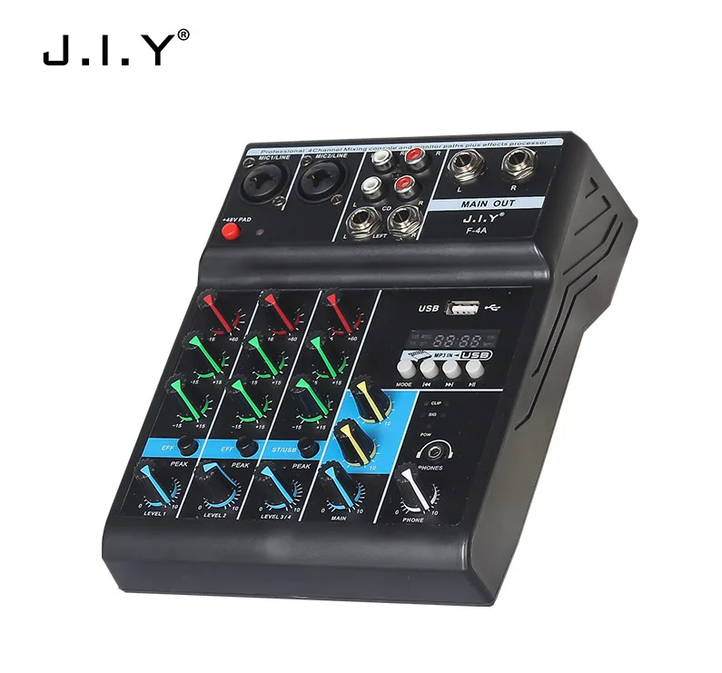 Модельный F-4A оптовая продажа 100 комплектов хорошая цена Беспроводной студийный микшер 4-канальный