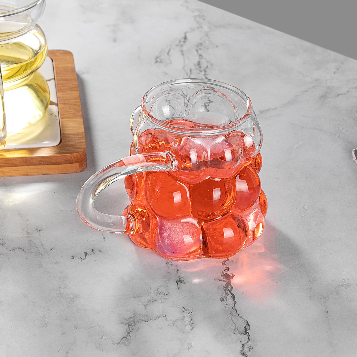 High borosilicate Creative bar double-layer glass cup transparent insulated water cup  beer mug imprisoned pirates