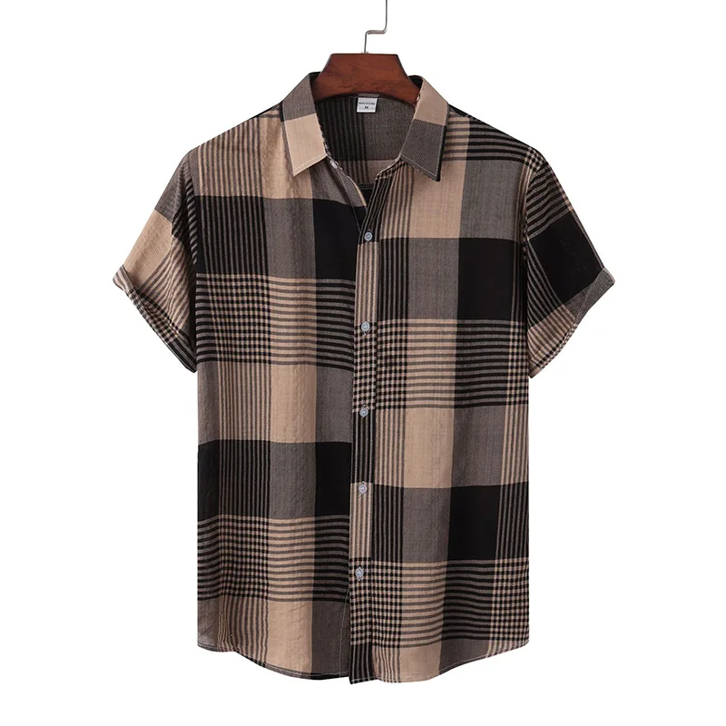 Summer modesto blusas y camisas pant shirt new style button up shirt mens custom camisas hawaianas algodon mens plaid shirts