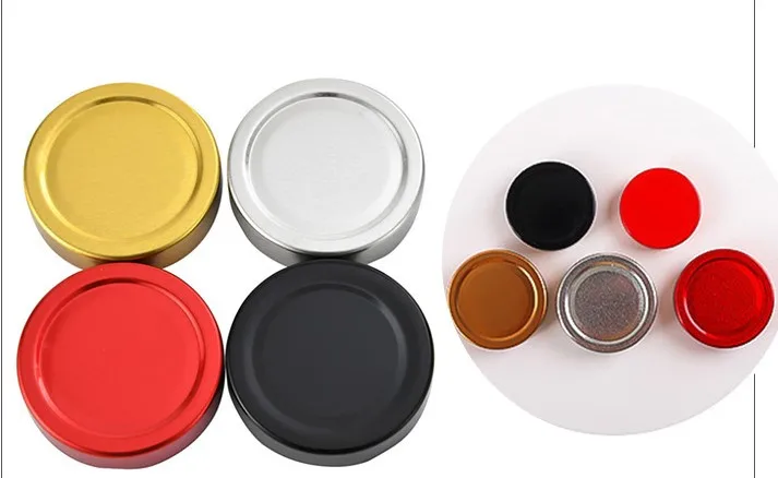 Hot Selling Cylindrical Glass Jam Honey Bottle Glass Food Storage Jar Sealed Storage Kimchi Bottle With Metal Lid