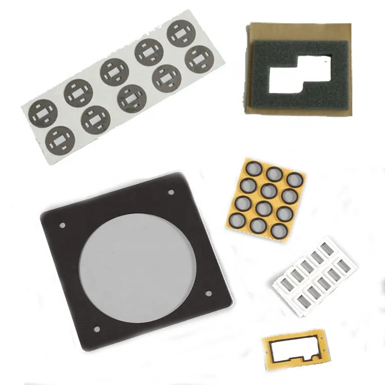 Heat Resistant Die Cut Self Adhesive Food Grade Silicone Rubber Foam Gasket for Medical Consumables with PE Acrylic Foam Tape