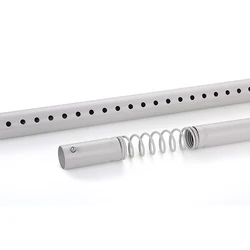 Лидер продаж 0,7-1,1 м композитная стальная труба натяжение Одиночная Регулируемая душевая занавеска С подсветкой Детская вешалка для пальто стержень