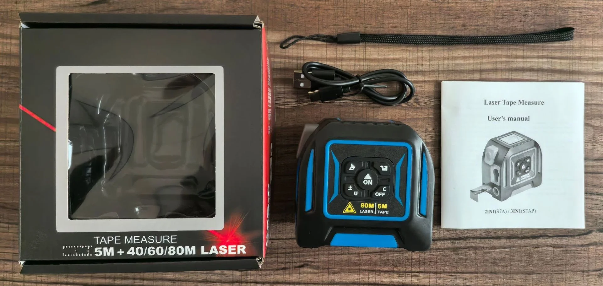 Multifunctional Intelligent Laser Distance Meter Tape Measure Instrument with Ruler Function