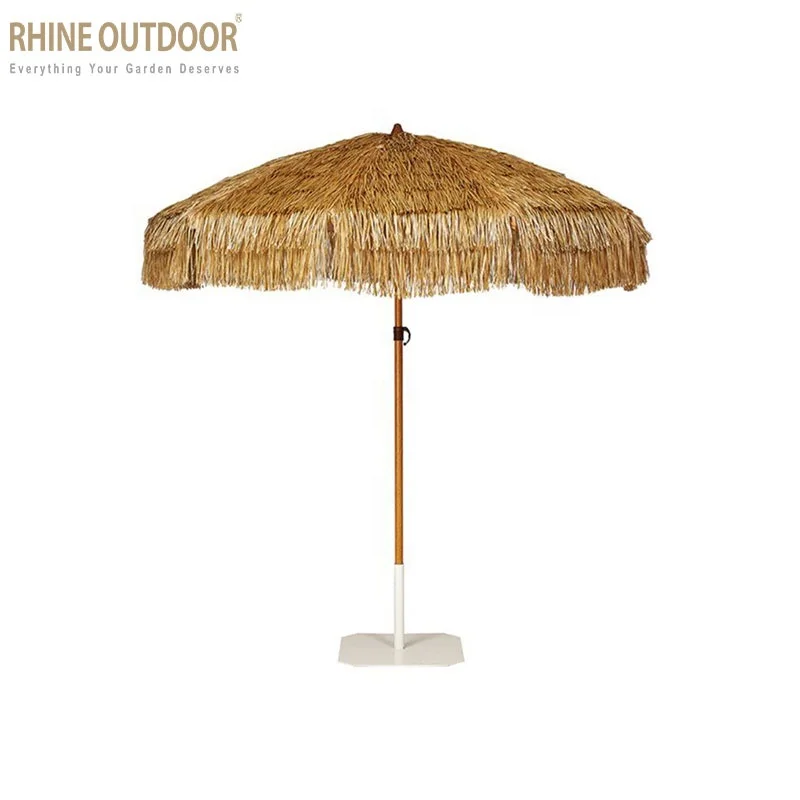 RHINE Outdoor Furniture Patio Umbrella Garden Umbrella Pool Aluminium Aluminum Pole Modern 300CM