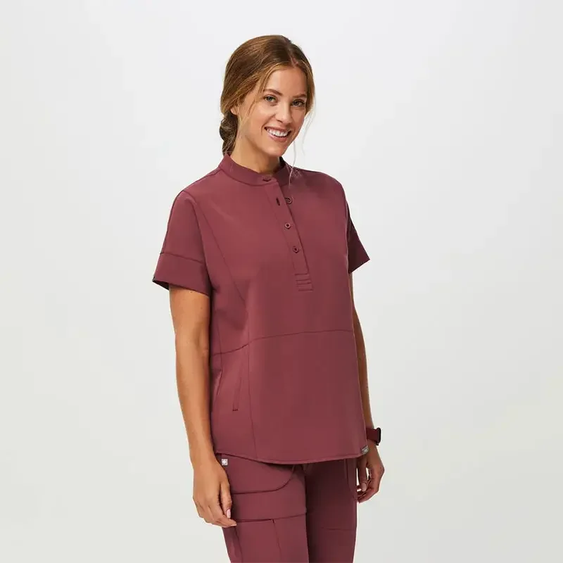 Bestex Custom Polyester Rayon Spandex Women Doctor Nursing Scrubs Medical Scrubs Uniforms Sets