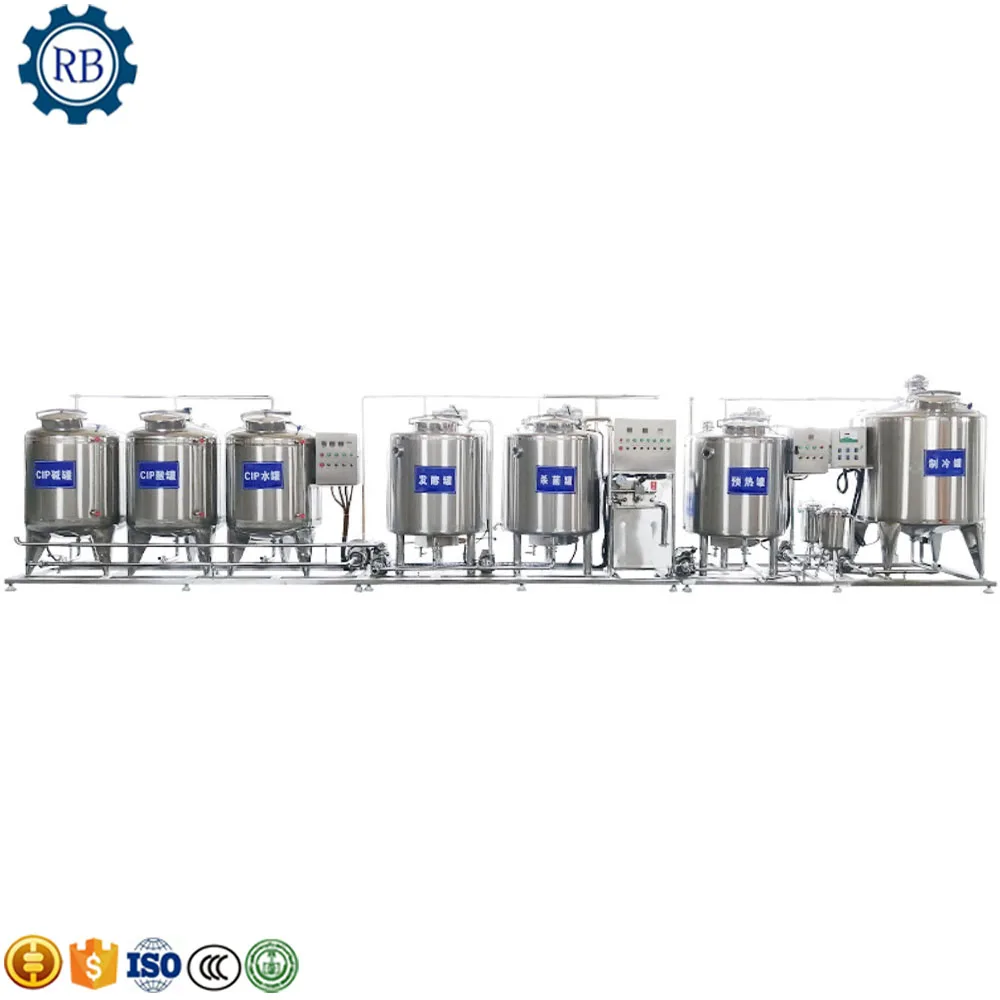 Cheese Production Line/Cheese Milk Processing Machine/Condense Milk Maker Flavoured Yogurt Making Machine