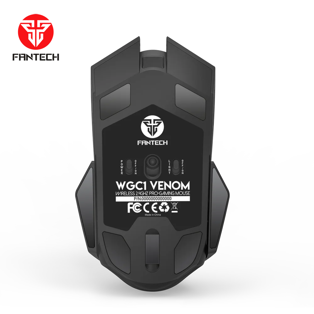 Профессиональная Беспроводная игровая мышь Fantech WGC1 Venom с логотипом на заказ и игровым датчиком PIXART