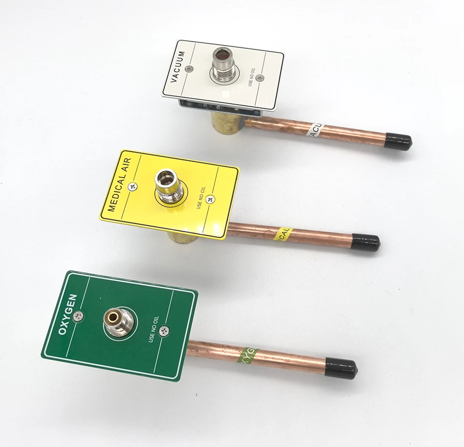 Medical Oxygen Vacuum Air gas outlets Central Oxygen Supplying System Ohmeda Medical Gas Outlet as Terminal