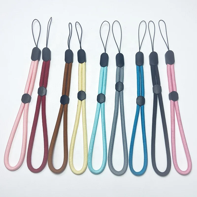 Рекламный тканый короткий ремешок на запястье ручной брелок для usb-камеры телефона селфи-палки рации динамика