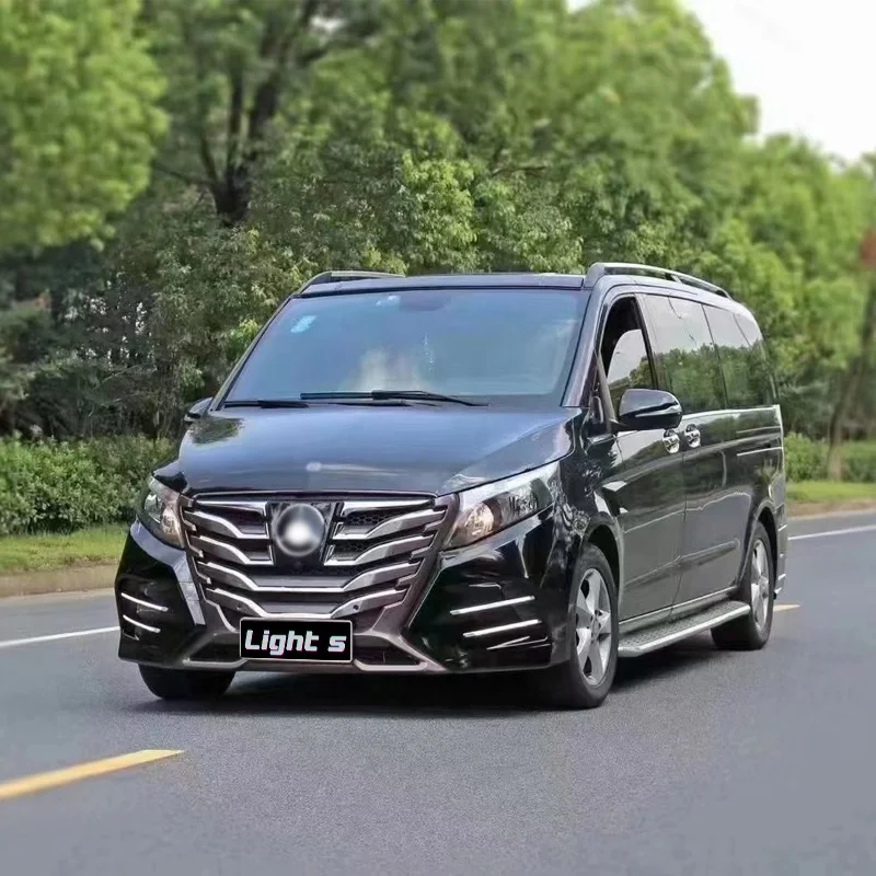 Car accessories include front rear bumper for Mercedes benz V-class Vito V260 V250 2016-2022 W447 change to Lorinser LX Style