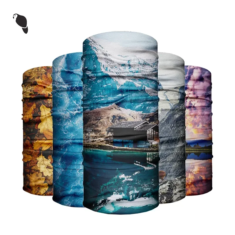Wholesale Custom UV Protection Moisture Wicking Multifunctional Seamless Tube Fishing Neck Gaiter Head Scarf Bandanas