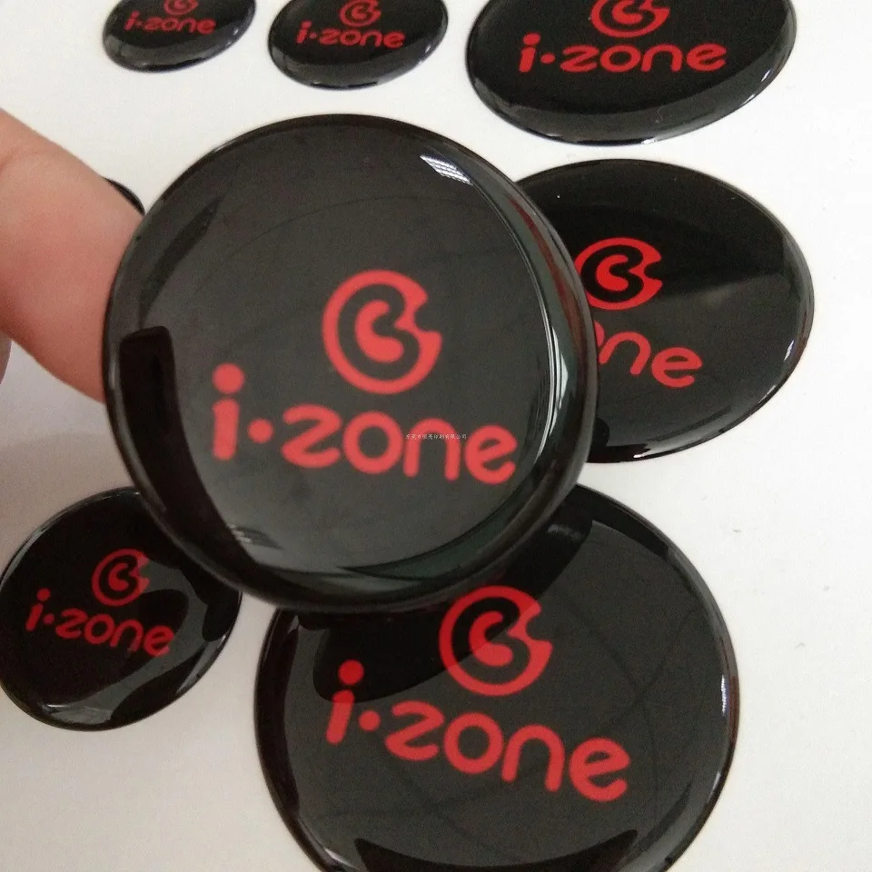 Custom Domed Sticker 3D Clear Epoxy Resin Label Domed Label Polyurethane Resin Label Epoxy Sticker With Self Adhesive