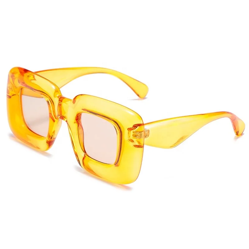 New Arrival Heart Shaped Sweet Candy Color Shades UV400 Y2K Trendy Candy Color Inflatable Heart Shaped Gafas De Sol