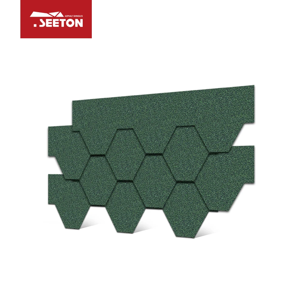 Mosaic Asian Green Asphalt shingle