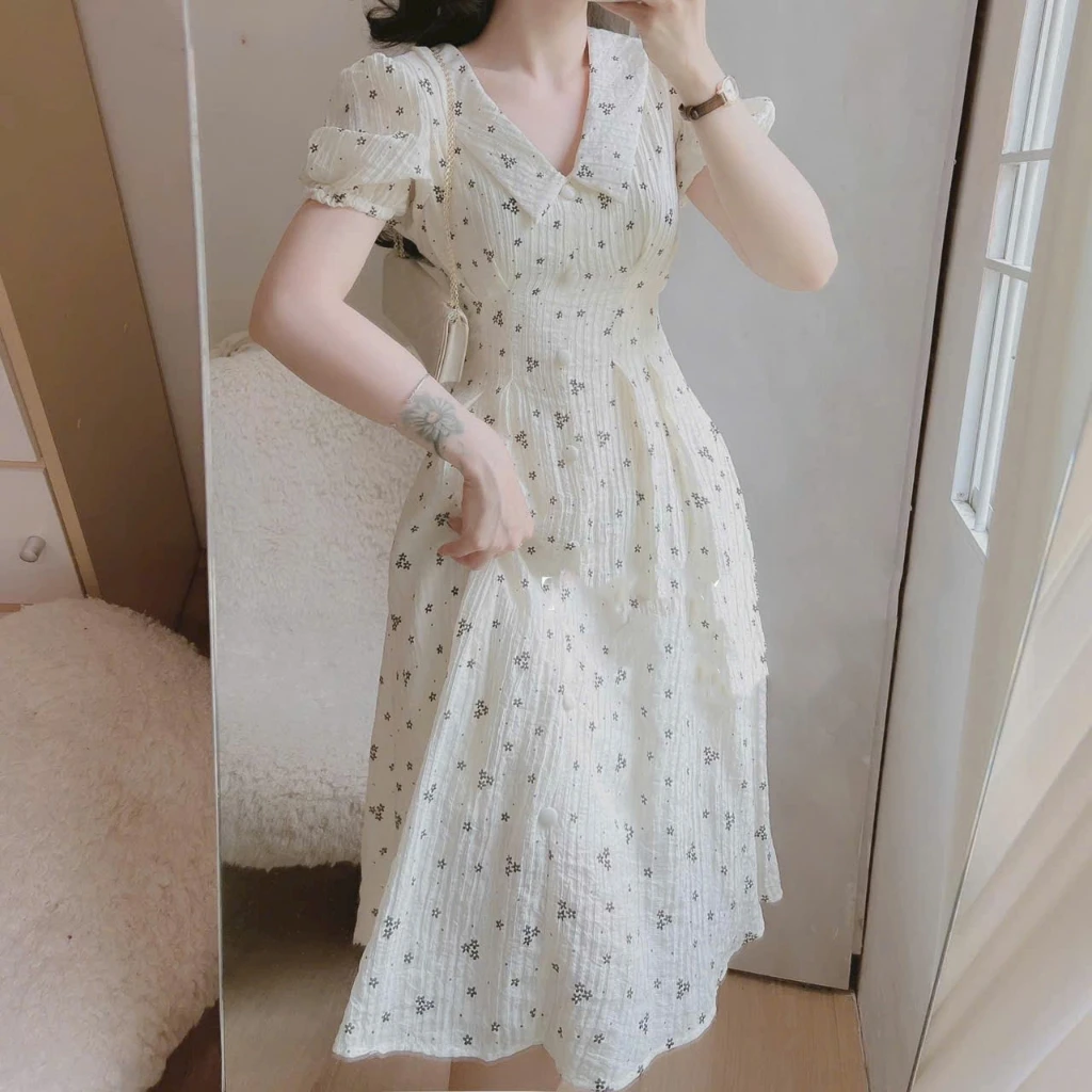 High Quality Foam Floral Dress Green Vina Custom Size Odm Packed In Bag Vietnam Manufacturer 2024