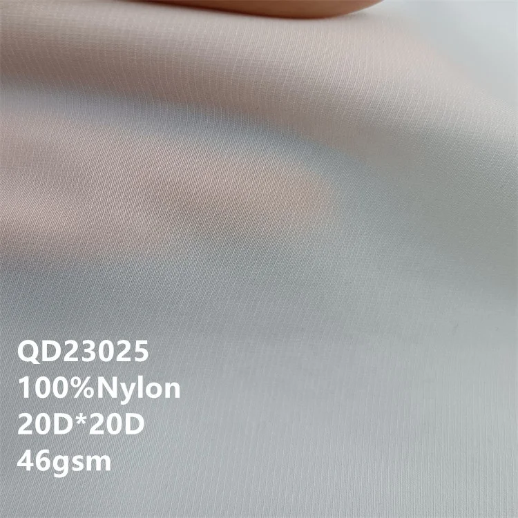 10d 500T high tenacity waterproof downproof DWR breathable Glossy Ripstop nylon taffeta fabric for clothing hammock under quilt