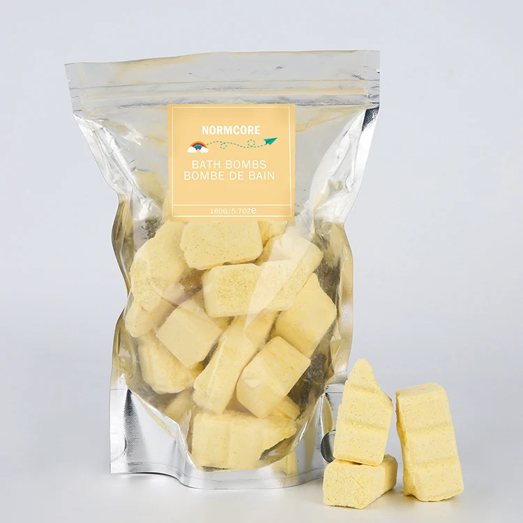  Hot Selling OEM Wholesale Private Label Vegan Natural Organic Bubble Fizzies With Epsom Salt Colorful Fizzy Bath