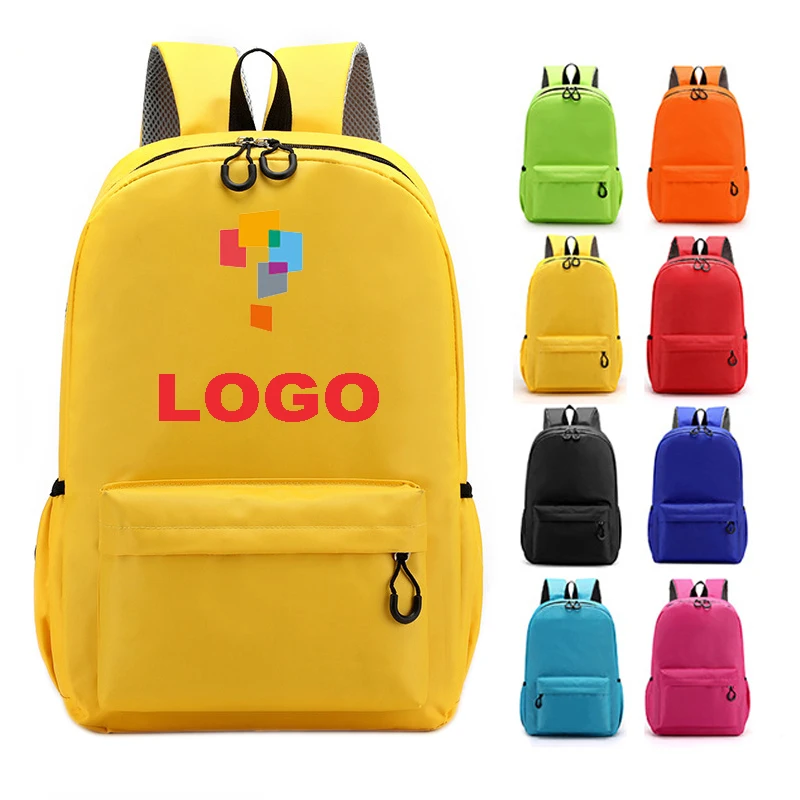 Low MOQ Custom Promotion Soft Back Backpack for Children Free Sample Classical Girls Boys Book Bag School Bags Custom LOGO