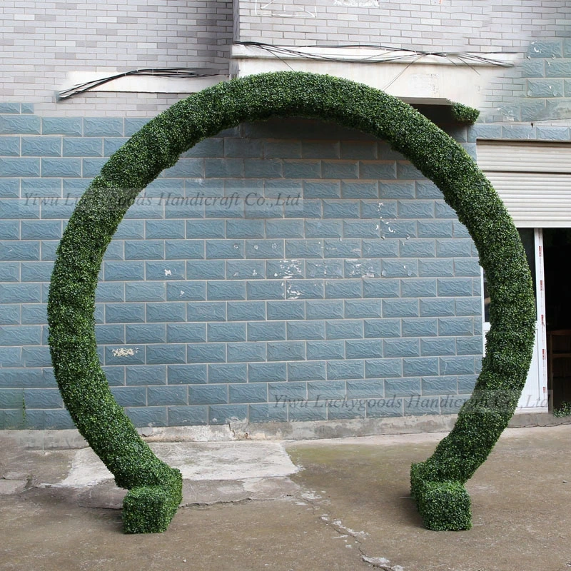 LFB1328 green Artificial flower arch backdrop set for wedding decoration