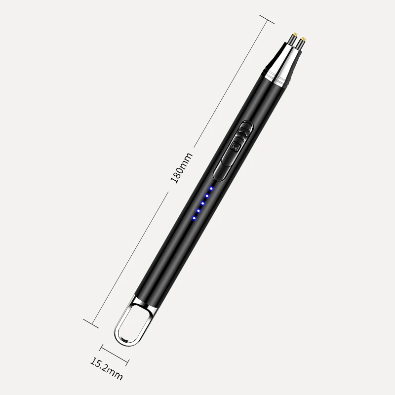 2024 New Free sample USB Electric Lighters Windproof USB Rechargeable Touch Windproof Cigarette Accessories Electric Lighter