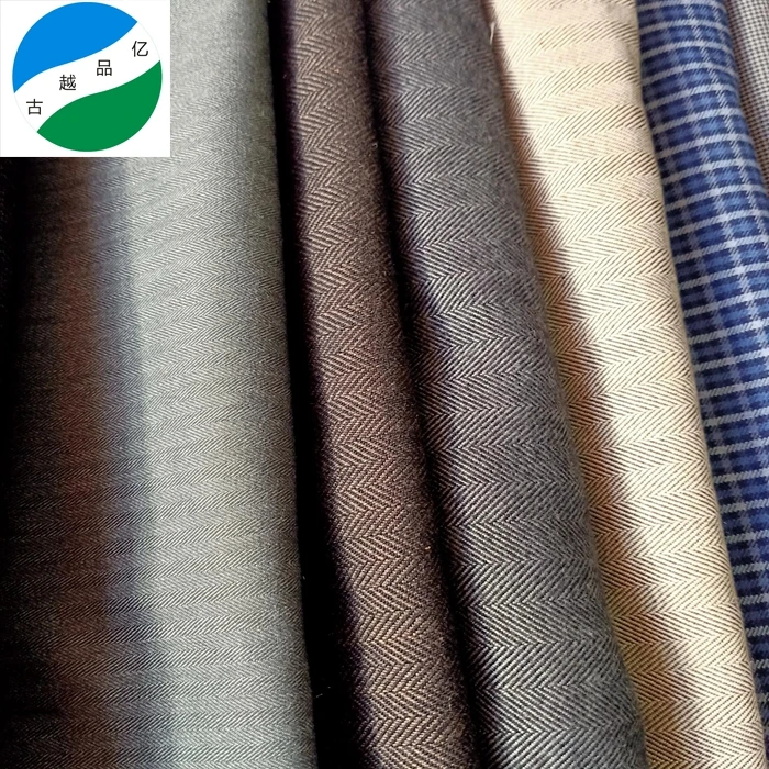 2023 new tr pants yarn dyed suit fabric stock lot hot sale polyester rayon winter item china supplier